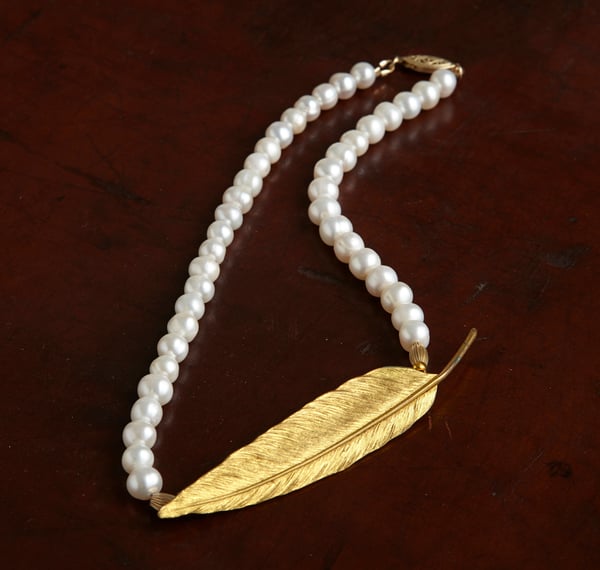 Faith Vintage Goldtone Necklace - Laura Pettifar Designs