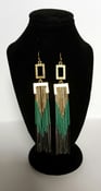 Image of Tassel long drop earrings 