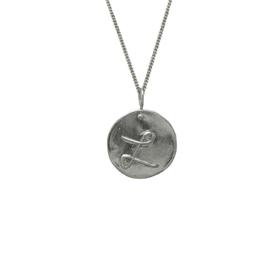 Image of Letter Medallion Necklace