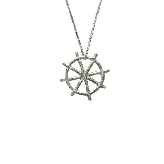 Image of Ship Wheel Necklace 3D