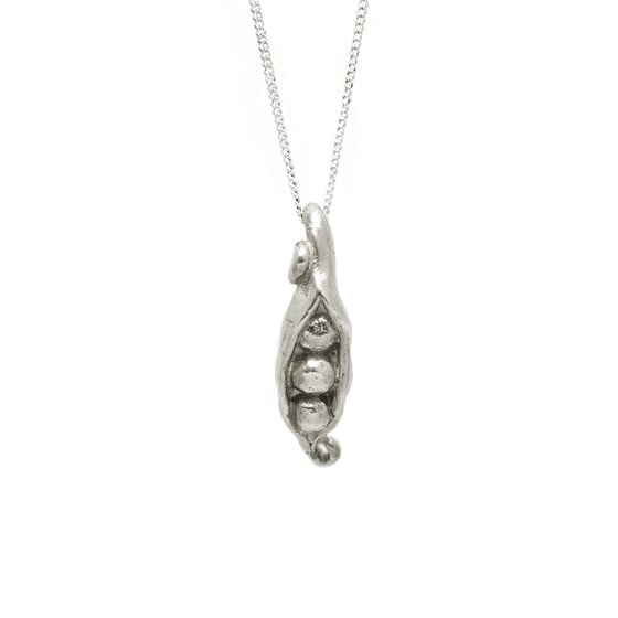 Image of Pea Pod Necklace 3D Small