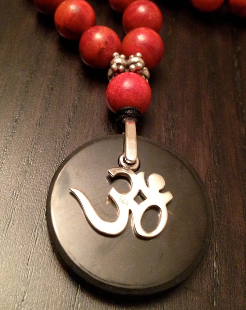 Image of 108 Red Coral OM Mala