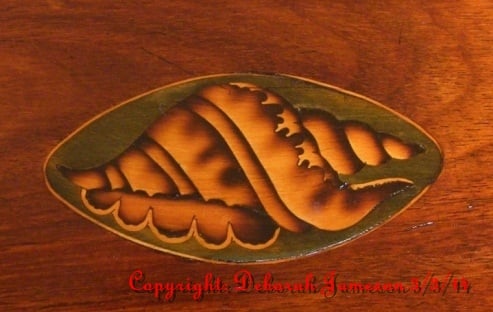 Image of Item No. A35 - Marquetry Inlay Shell Design.