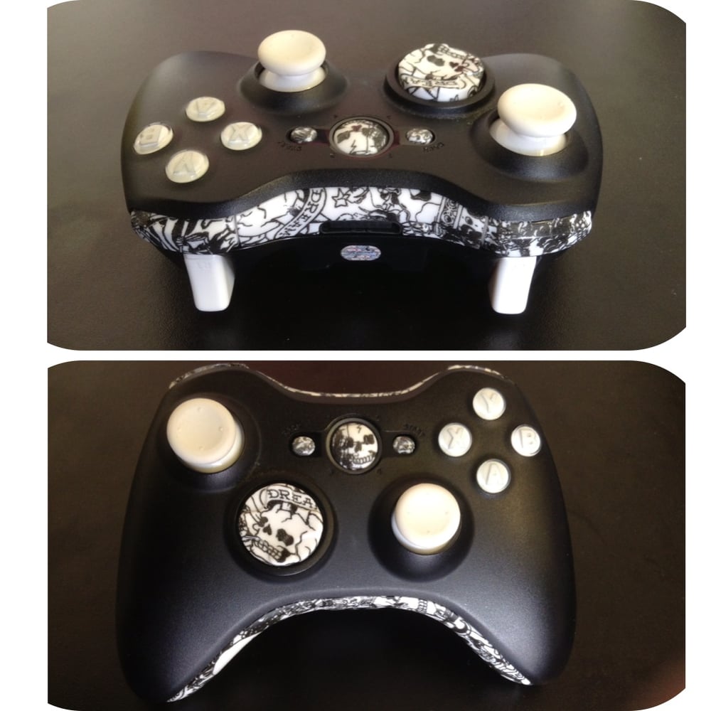 Image of Black shell tatted buttons Kit