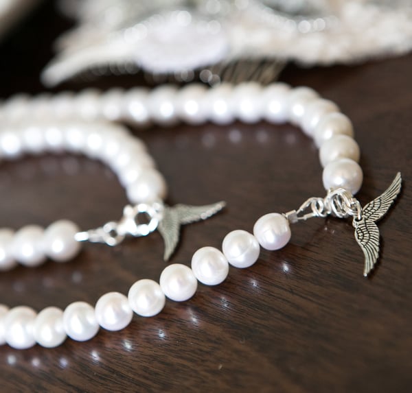 Serenity Bridal Bracelet with Fresh Water Pearls - Laura Pettifar Designs