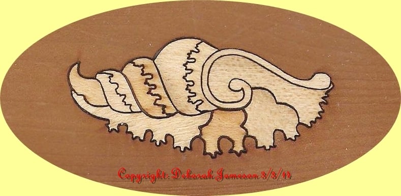 Item No. 53. Marquetry Inlay Shell Design. / The Marquetry Inlay ...