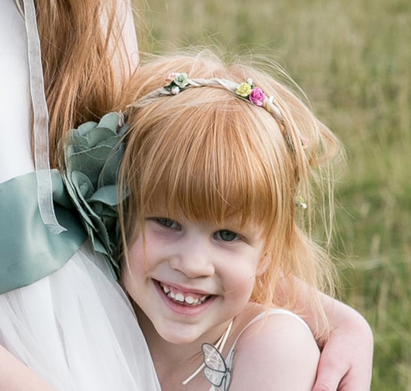 Beth Bridemaid Floral Hair Garland - Laura Pettifar Designs