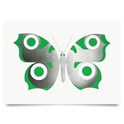 Image of Peacock Chrome/Green print