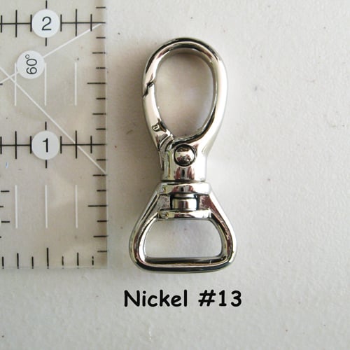 Leather Purse Strap Extender - 1/2&quot; (half-inch) Wide - Nickel #13 Hook - Choose Color & Length ...