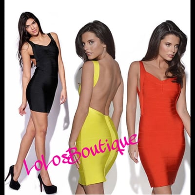 Image of Bandage backless bodycon dress