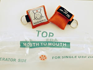 Image of CPR Face Shield Key Chain