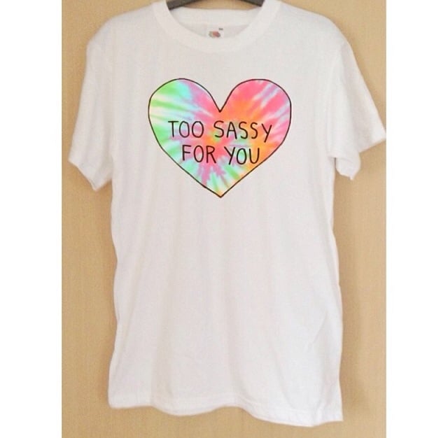 Image of too sassy for you tee