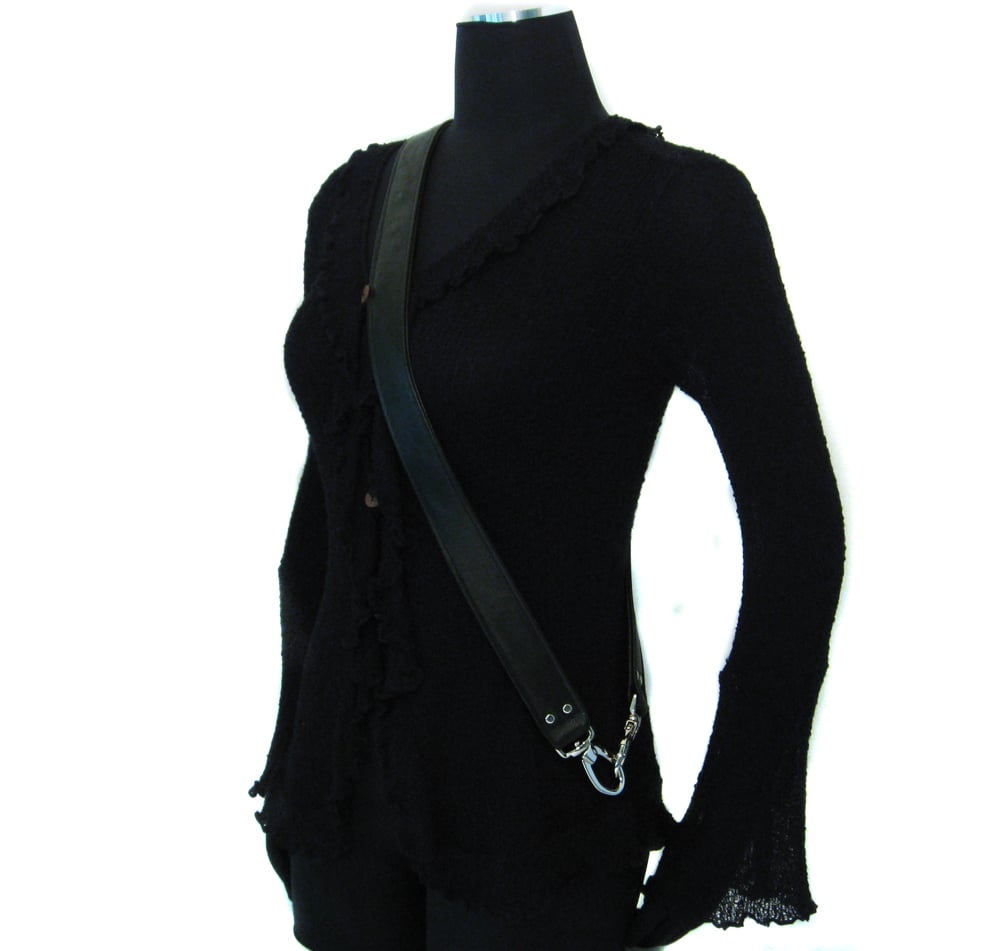 Crossbody / Messenger Bag Strap - Choose Leather Color - 50&quot; Length, 1.5&quot; Wide, #14 Teardrop ...