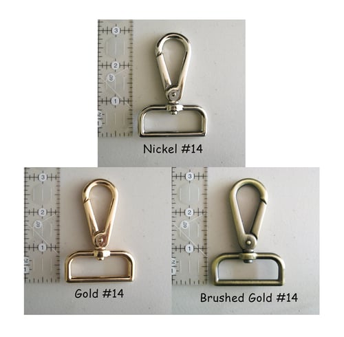 Image of Adjustable Crossbody Bag Strap - Choose Leather Color - 55" Maximum Length, 1.5" Wide, #14 Hooks