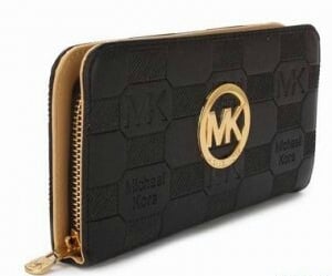 Image of Mk Zipper Wallet Black, pink or Brown (choose color)