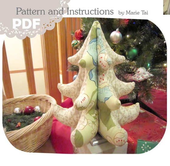 Image of PDF 3D Christmas Tree Tutorial with Templates - 12 inch