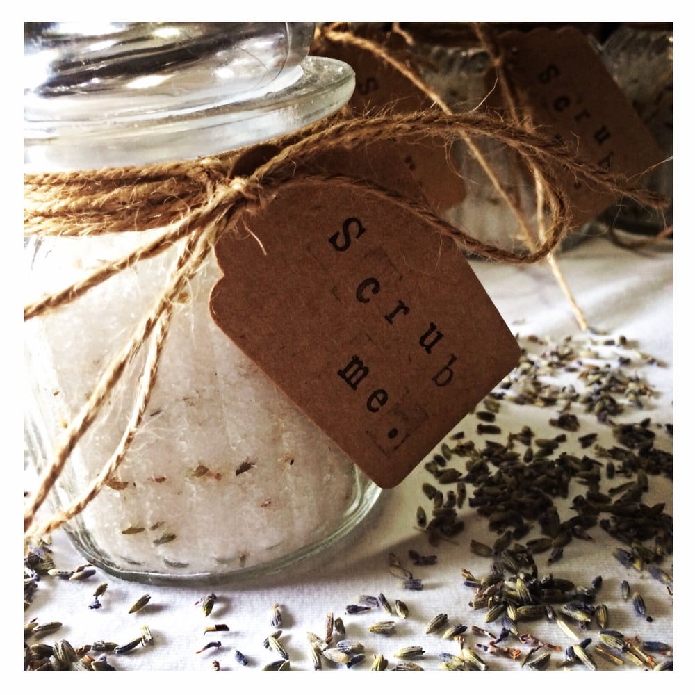 Image of Scrub me. Lavender lemongrass salt detox scrub