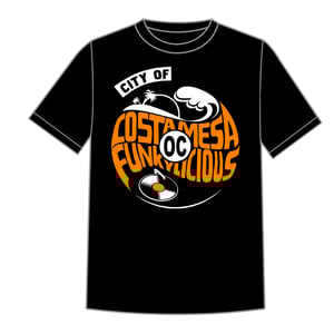 Image of COSTA MESA FUNK BLACK T-SHIRT