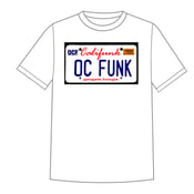 Image of OC FUNK LICENSE PLATE WHITE T-SHIRT