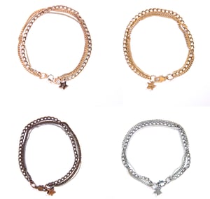 Image of Gourmette 3 rangs Unchained // Gourmette 3 rows Unchained