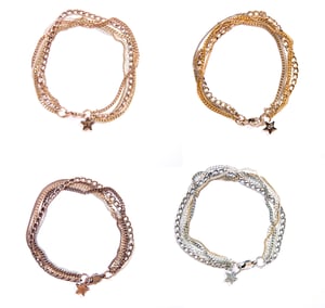 Image of Gourmette 5 rangs Unchained // Gourmette 5 rows Unchained