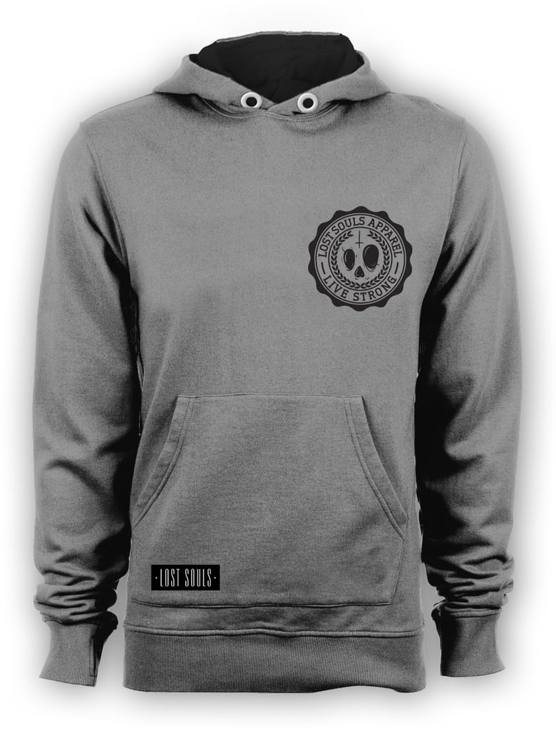 Image of .Lost Souls Horror Family Pullover. Sport Grey