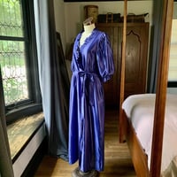 Image 3 of Miss Elaine Liquid Satin Robe Small