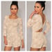 Image of Lace Nude Illusion Romper (Plus Size)