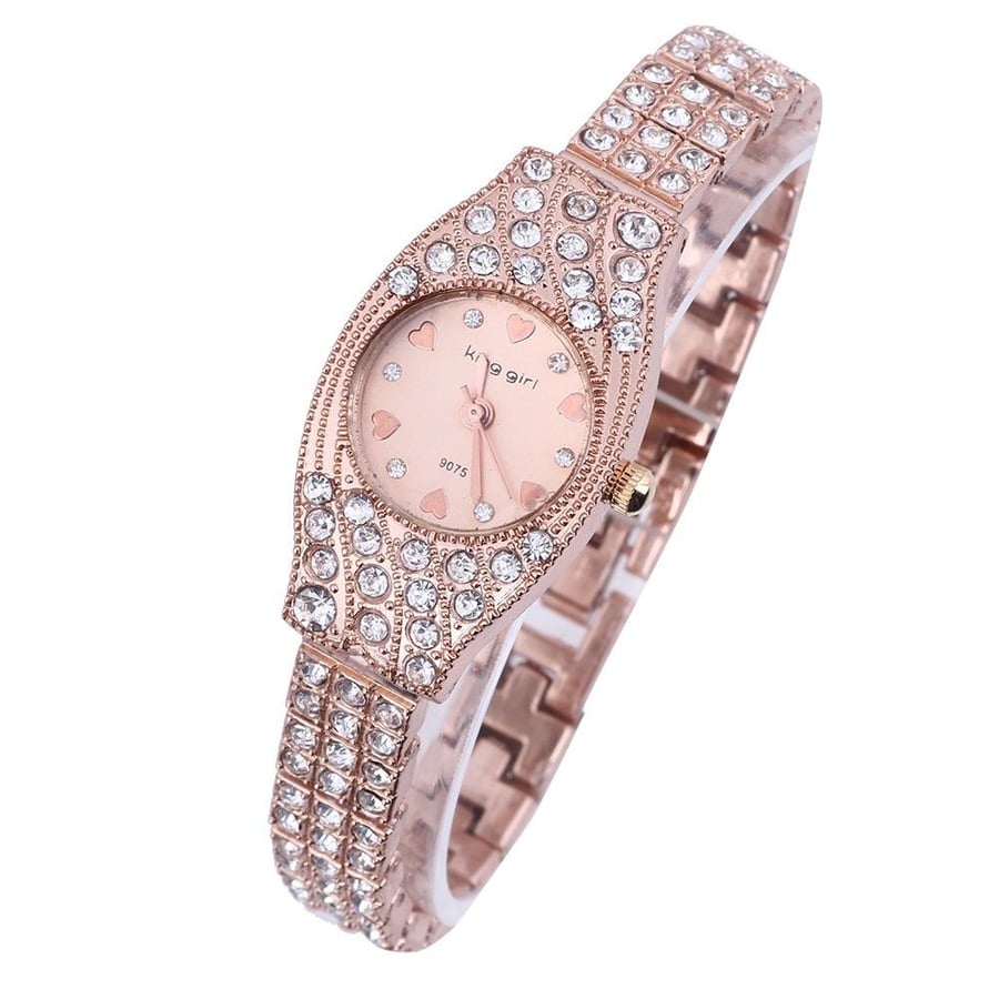 Image of King Girl Rose Gold CZ Ladies Watch