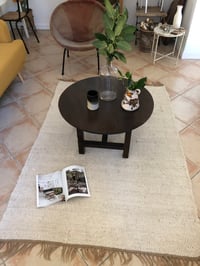 Image 1 of Tapis laine coloris crème 