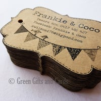 Image 5 of 150 Customised Kraft Brown Swing Tags