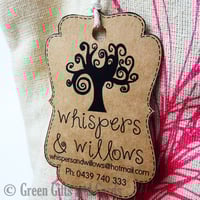 Image 1 of 150 Customised Kraft Brown Swing Tags