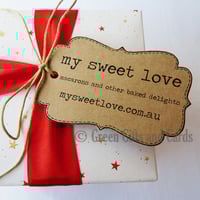 Image 2 of 150 Customised Kraft Brown Swing Tags