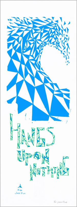 Image of Hangs Upon Nothing - Triangulation - 9" x 24" Poster