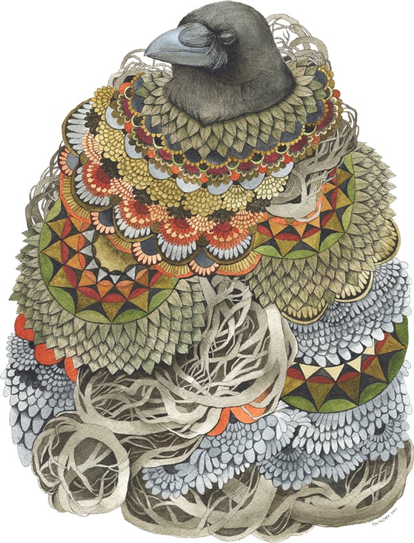 Image of Quilted Forest: Crow