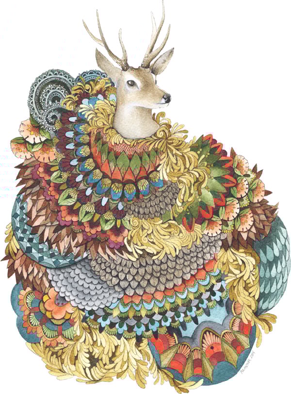 Image of Quilted Forest: Deer