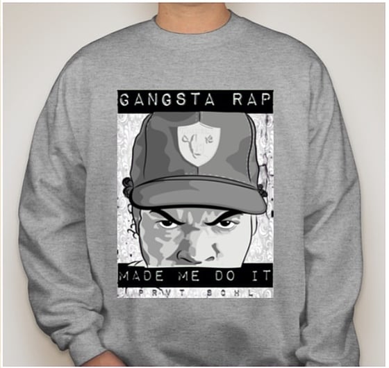 Image of "Gangsta Rap" crew neck 
