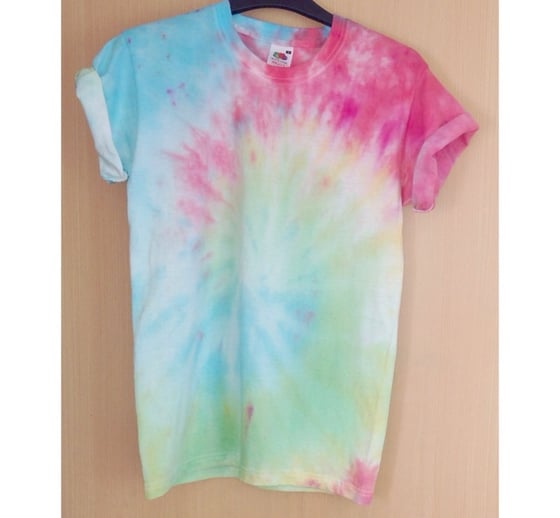 Image of Tie dye spiral tshirt 