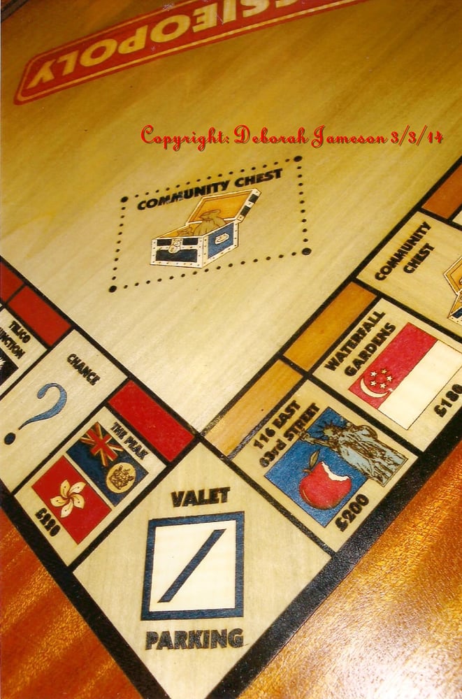 Image of Item No. 58.  YOUR NAME PERSONALISED Onopoly Board + 4 pics