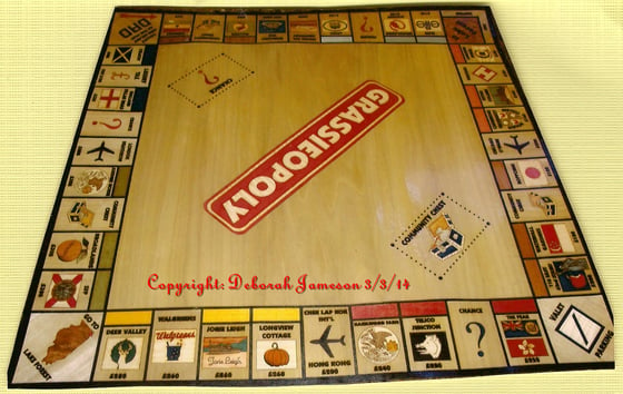 Image of Item No. 58.  YOUR NAME PERSONALISED Onopoly Board + 4 pics
