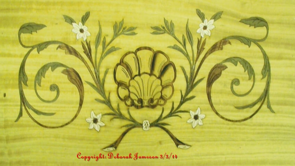 Image of Item No. 143.  Beautiful Oyster Shell Panel Design.