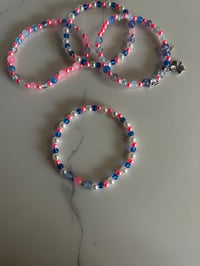 Image 8 of Blue Dream Flower Tumbler Bracelet Stack