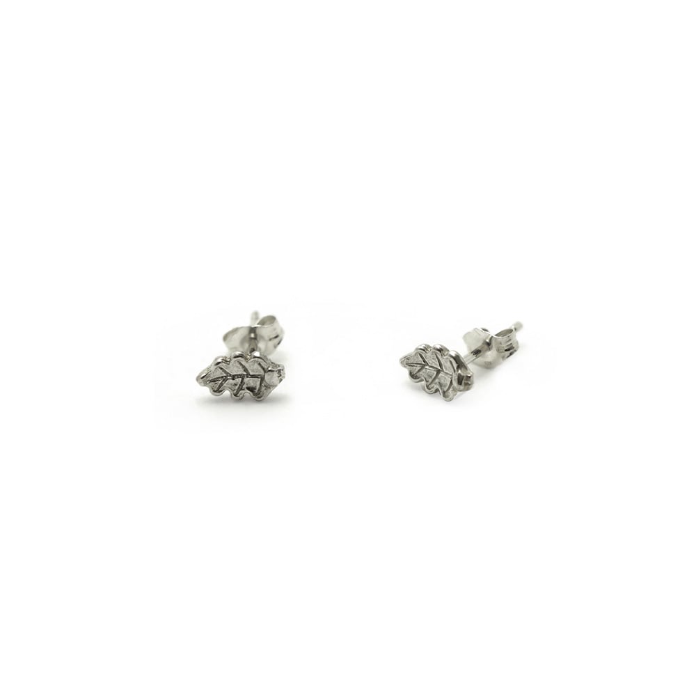 Image of Oak leaf Stud 3D mini