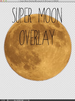 Image of Super Moon Overlay 