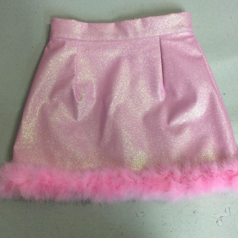 Image of Michelle Baby Pink Glitter Skirt