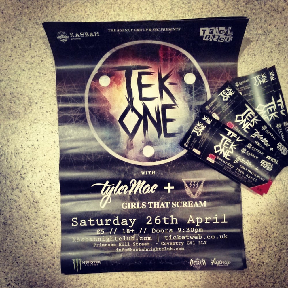 Image of TEK-ONE Kasbah, Coventry 26th April