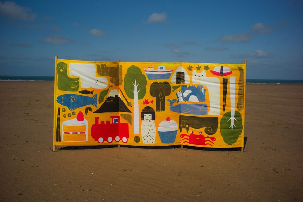 Image of Beach windbreak: 'Bento Box' by Hanako Clulow
