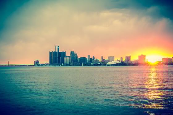 Image of Detroit Sunset