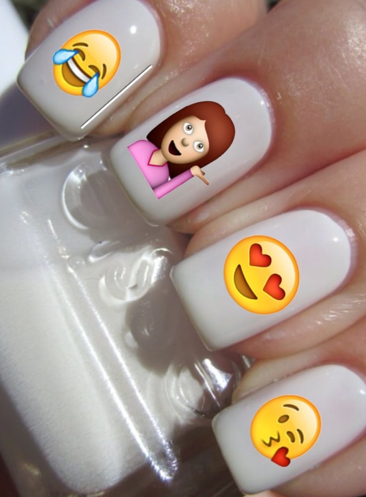 Image of Emoji nail decals 