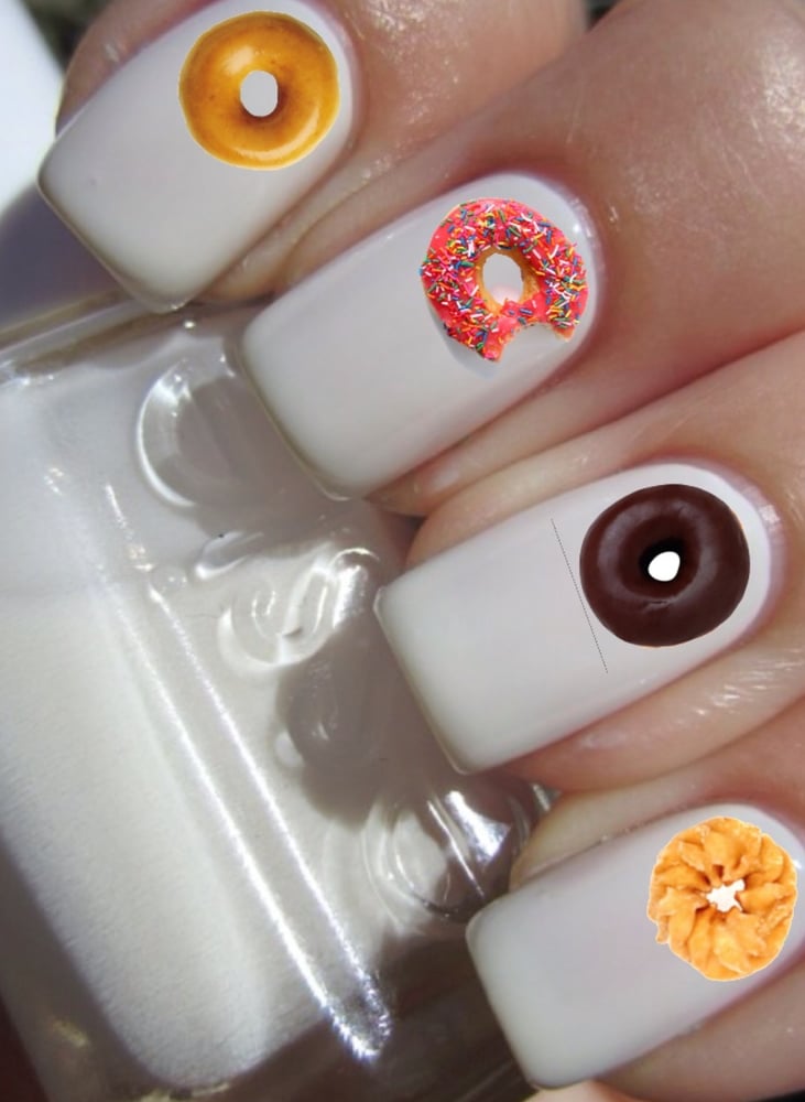 Image of Doughnut nail decals 
